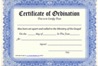 Free ordination Certificate Template 6