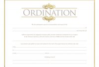 Free ordination Certificate Template 7