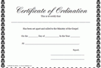 Free ordination Certificate Template 8