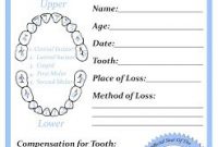 Free tooth Fairy Certificate Template 6