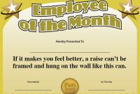 Funny Certificates for Employees Templates