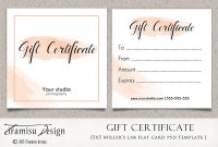 Gift Certificate Template Photoshop 2
