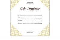 Gift Certificate Template Photoshop 7
