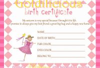 Girl Birth Certificate Template 6