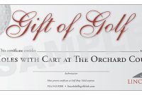 Golf Gift Certificate Template 8