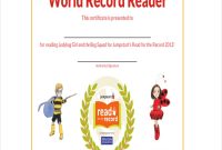 Guinness World Record Certificate Template 8