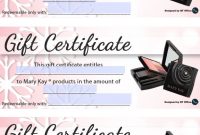 Mary Kay Gift Certificate Template 7