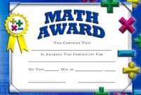 Math Certificate Template 11