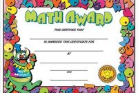 Math Certificate Template 3