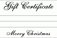 Printable Gift Certificates Templates Free 8