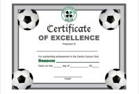 Soccer Certificate Template