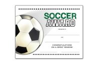 Soccer Certificate Template 6