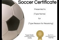 Soccer Certificate Template Free 7