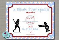 Softball Certificate Templates 4