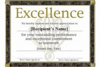 Sports Award Certificate Template Word 6