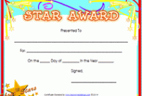 Star Certificate Templates Free 4