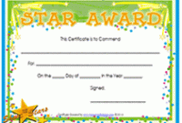 Star Certificate Templates Free 6