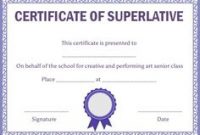 Superlative Certificate Template 2