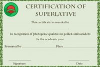 Superlative Certificate Template 7