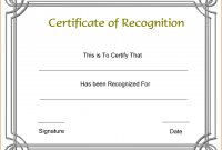 Template for Recognition Certificate 8