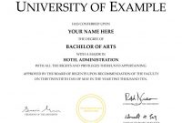 University Graduation Certificate Template 3