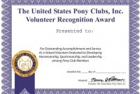 Volunteer Certificate Template 9