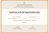 Certificate Of Participation Template Doc 8