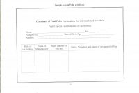 Certificate Of Vaccination Template 5