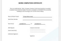 Certificate Template for Project Completion 3
