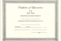 Certificates Of Appreciation Template 10