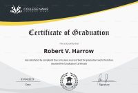 College Graduation Certificate Template 2
