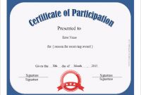 Conference Participation Certificate Template 11