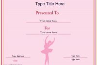 Dance Certificate Template 11