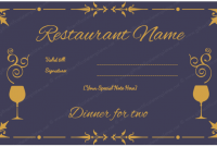 Dinner-for-Two-Certificate-gift-certificate-template