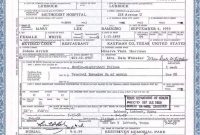 fake death certificate Expert Fake Death Certificate Template elitismfo MA-55478