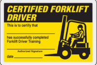 Forklift Certification Card Template 2