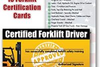 Forklift Certification Card Template 3