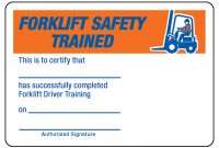 Forklift Certification Card Template 6