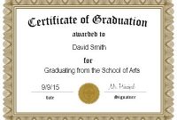 Free Printable Graduation Certificate Templates 9