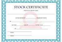 Free Stock Certificate Template Download 2