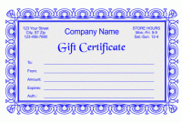 Gift Certificate Template Indesign 12
