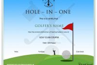 Golf Certificate Template Free 11