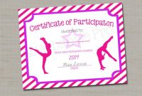 Gymnastics Certificate Template 2