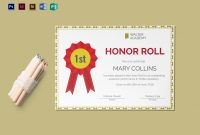Honor Roll Certificate Template 9