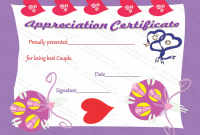 Love Certificate Templates 10