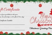 Merry Christmas Gift Certificate Templates 2