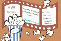 Movie Gift Certificate Template 4