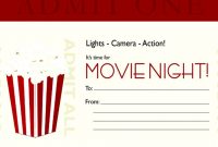 Movie Gift Certificate Template 8