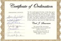 Ordination Certificate Template 10