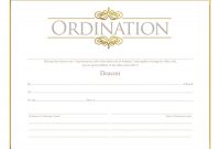 Ordination Certificate Templates 6
